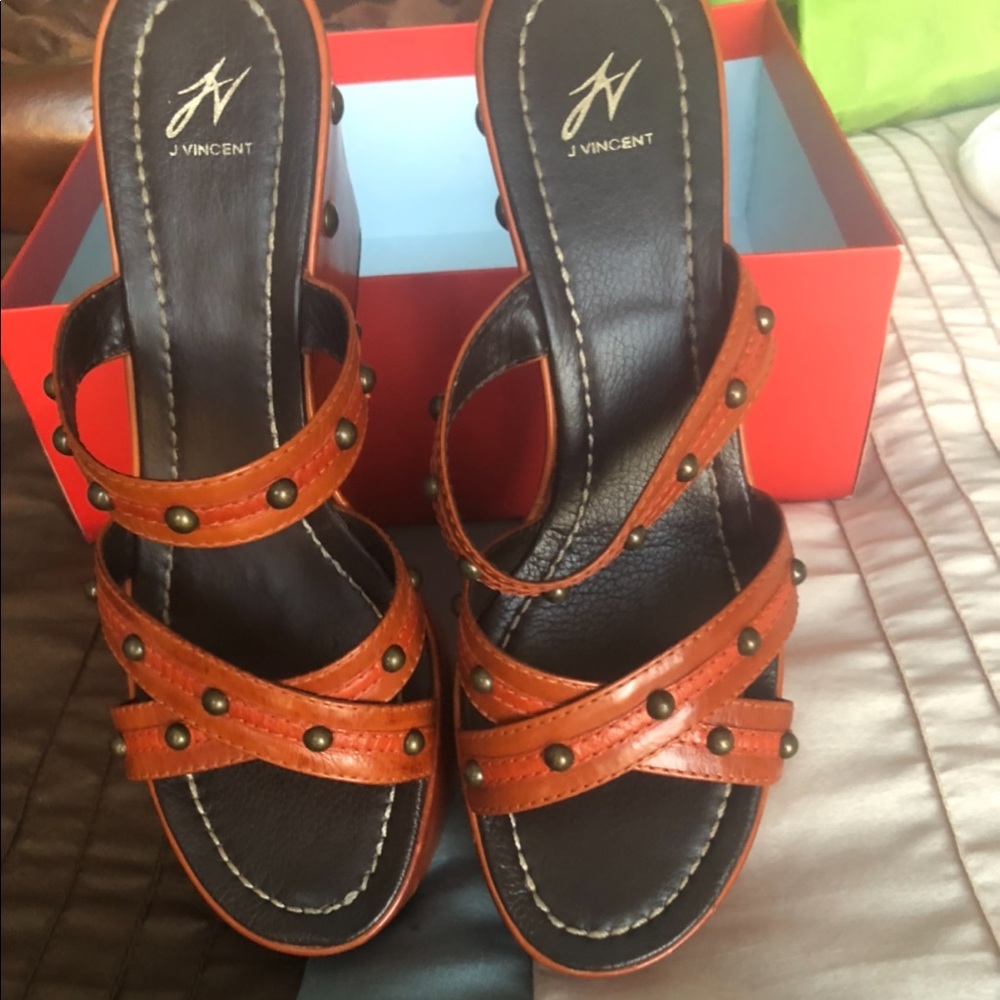 Designer wedge sandals excellent condition!!